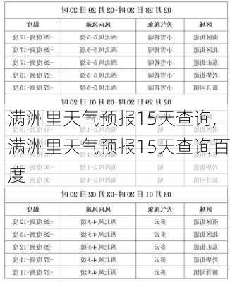 满洲里天气预报15天查询,满洲里天气预报15天查询百度-第2张图片-阿丹旅游网