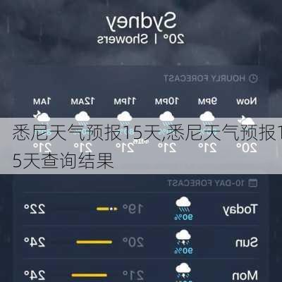 悉尼天气预报15天,悉尼天气预报15天查询结果-第3张图片-阿丹旅游网
