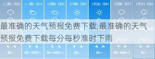 最准确的天气预报免费下载,最准确的天气预报免费下载每分每秒准时下雨-第2张图片-阿丹旅游网