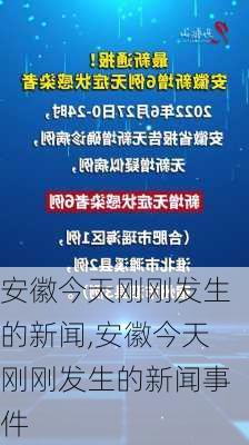 安徽今天刚刚发生的新闻,安徽今天刚刚发生的新闻事件