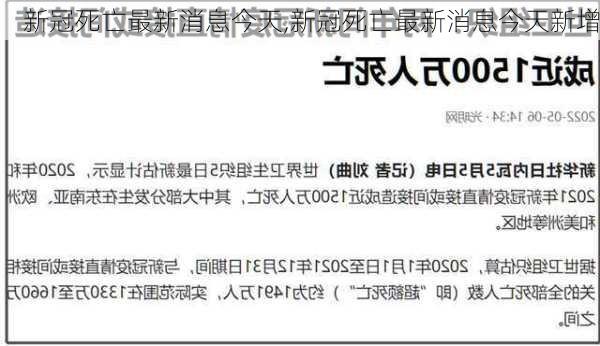 新冠死亡最新消息今天,新冠死亡最新消息今天新增-第3张图片-阿丹旅游网