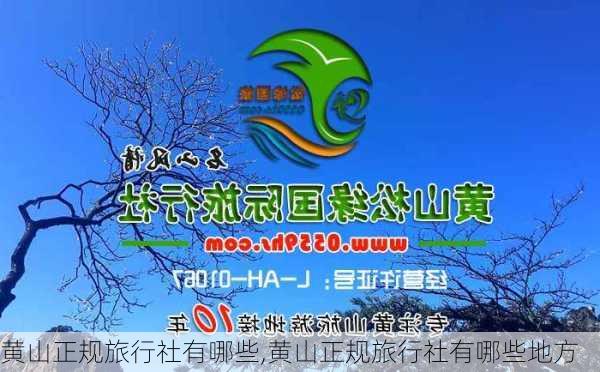 黄山正规旅行社有哪些,黄山正规旅行社有哪些地方-第3张图片-阿丹旅游网