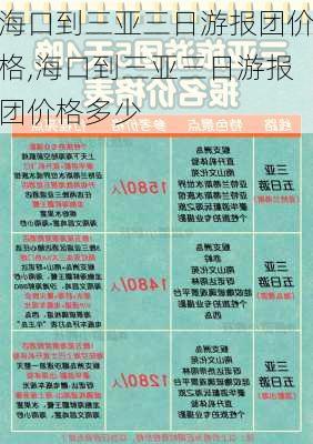 海口到三亚三日游报团价格,海口到三亚三日游报团价格多少-第1张图片-阿丹旅游网