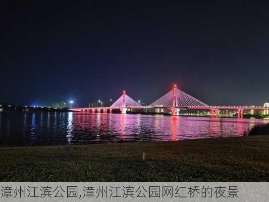 漳州江滨公园,漳州江滨公园网红桥的夜景-第2张图片-阿丹旅游网