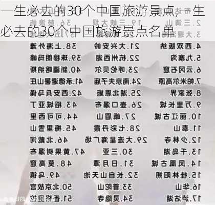 一生必去的30个中国旅游景点,一生必去的30个中国旅游景点名单-第2张图片-阿丹旅游网