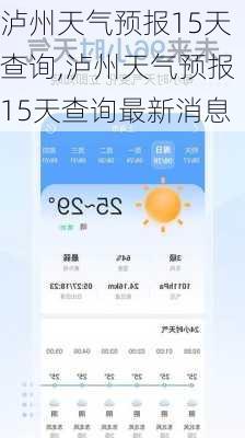 泸州天气预报15天查询,泸州天气预报15天查询最新消息-第2张图片-阿丹旅游网