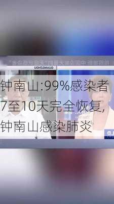 钟南山:99%感染者7至10天完全恢复,钟南山感染肺炎-第3张图片-阿丹旅游网