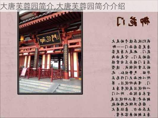 大唐芙蓉园简介,大唐芙蓉园简介介绍-第1张图片-阿丹旅游网