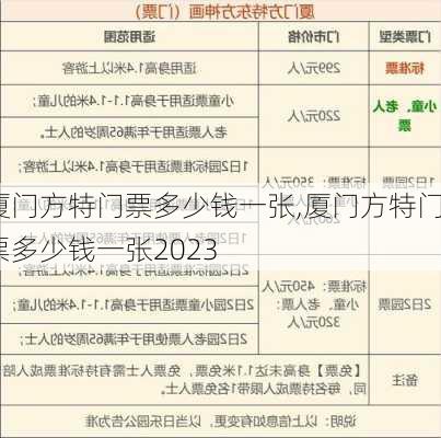 厦门方特门票多少钱一张,厦门方特门票多少钱一张2023-第2张图片-阿丹旅游网