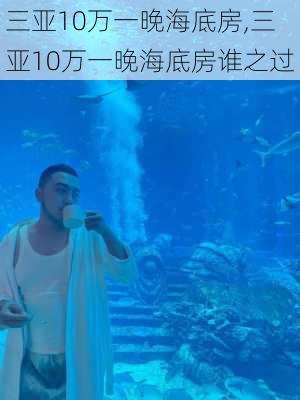 三亚10万一晚海底房,三亚10万一晚海底房谁之过-第3张图片-阿丹旅游网