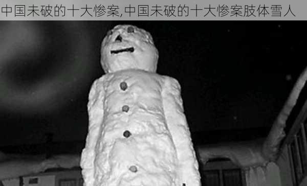 中国未破的十大惨案,中国未破的十大惨案肢体雪人-第1张图片-阿丹旅游网