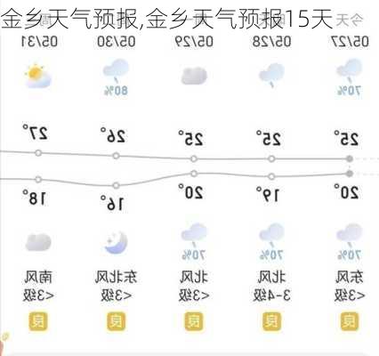 金乡天气预报,金乡天气预报15天-第1张图片-阿丹旅游网