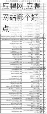 应聘网,应聘网站哪个好一点-第3张图片-阿丹旅游网