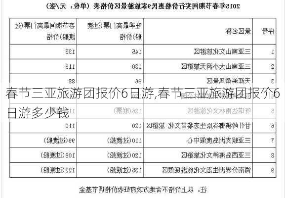 春节三亚旅游团报价6日游,春节三亚旅游团报价6日游多少钱-第3张图片-阿丹旅游网