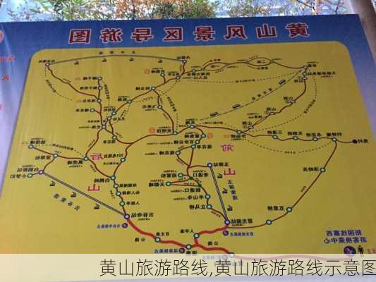 黄山旅游路线,黄山旅游路线示意图-第2张图片-阿丹旅游网