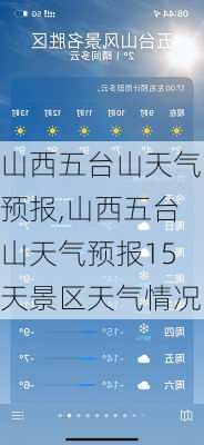 山西五台山天气预报,山西五台山天气预报15天景区天气情况-第2张图片-阿丹旅游网