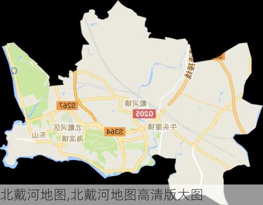 北戴河地图,北戴河地图高清版大图