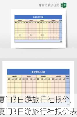 厦门3日游旅行社报价,厦门3日游旅行社报价表-第3张图片-阿丹旅游网