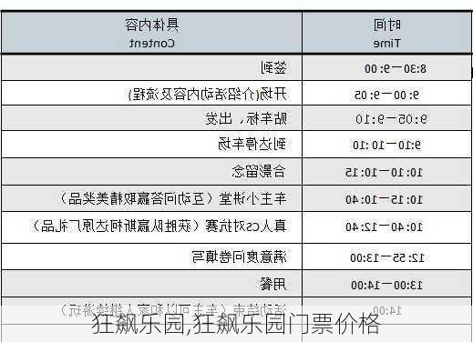 狂飙乐园,狂飙乐园门票价格-第2张图片-阿丹旅游网