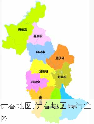 伊春地图,伊春地图高清全图